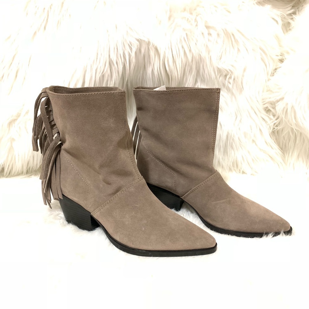 Zara Soft Leather Ankle Boot with fringe 6.5 - Picture 5 of 7